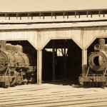Locomotives au musée ferroviaire de Baquedano